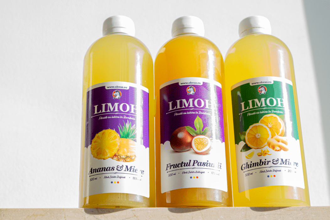 12x Limonadă Artizanală Premium | cu Miere din România
