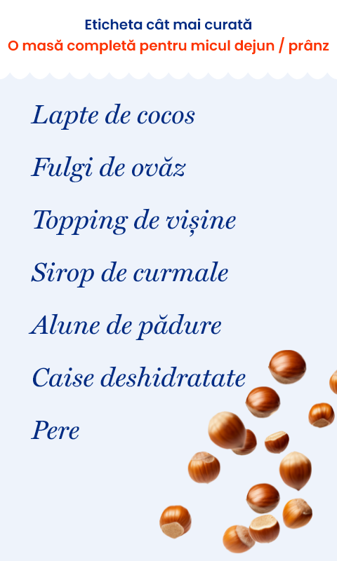 Ovăz cu Alune de Pădure, Pere, Caise | De Post