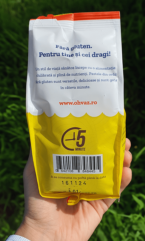 Paste din Ovăz Fără Gluten