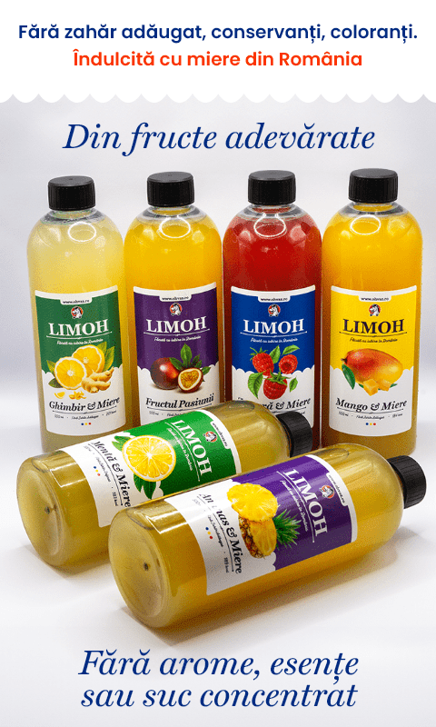 12x Limonadă Artizanală Premium | cu Miere din România